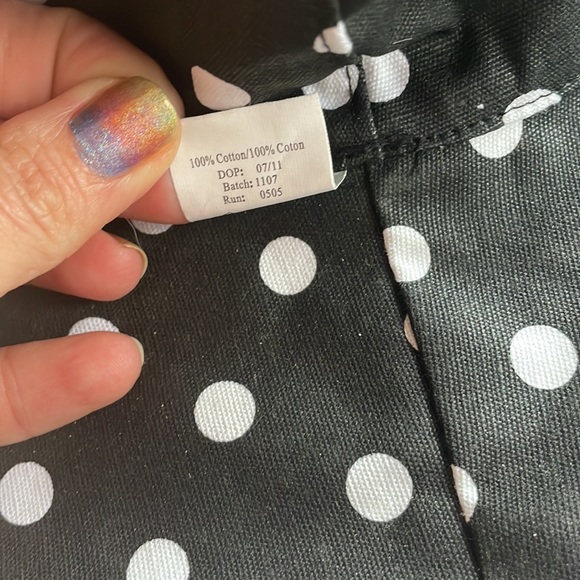 Lot of two SUN HATS reversible & adjustable striped polka dot wired DELUX floppy - Picture 2 of 8